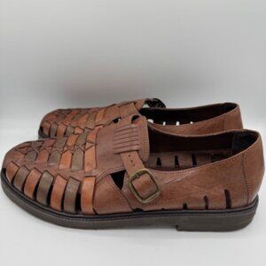 Stacy Adams Men's Woven Leather Fishman Sandals Size 11